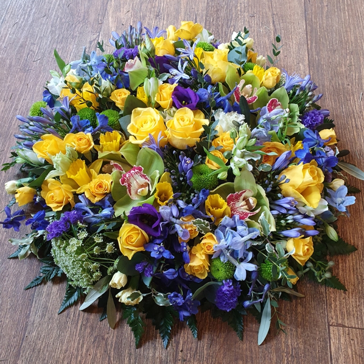 Luxury Yellow and Blue Posy