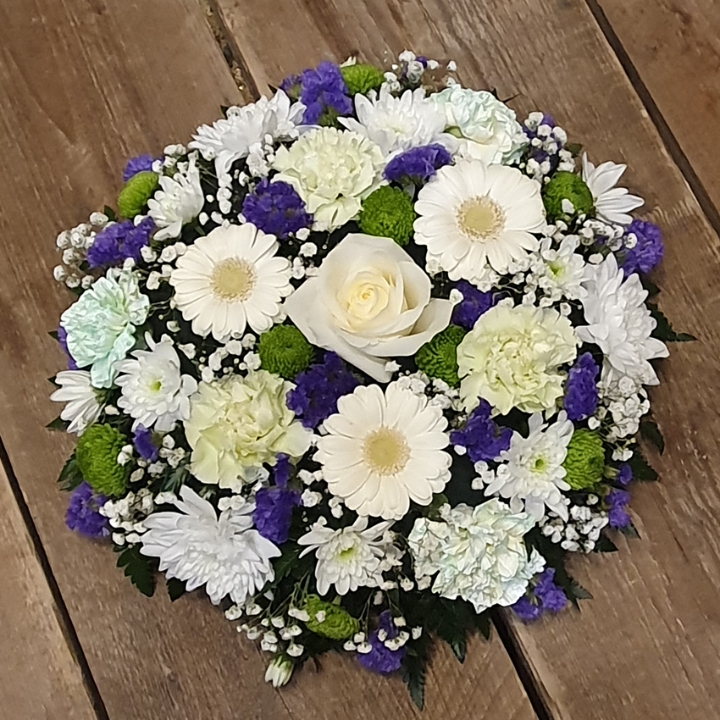 Purple and White Posy