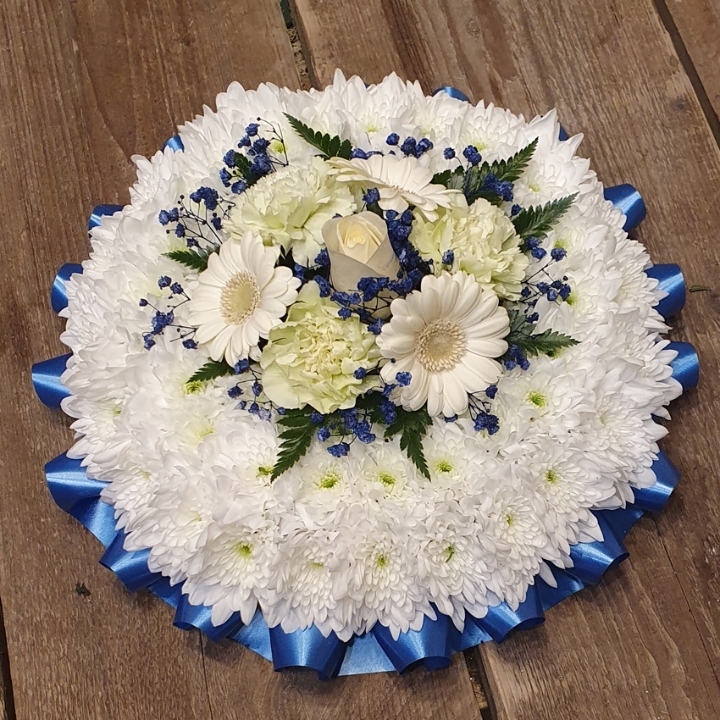 Blue and White Based Posy