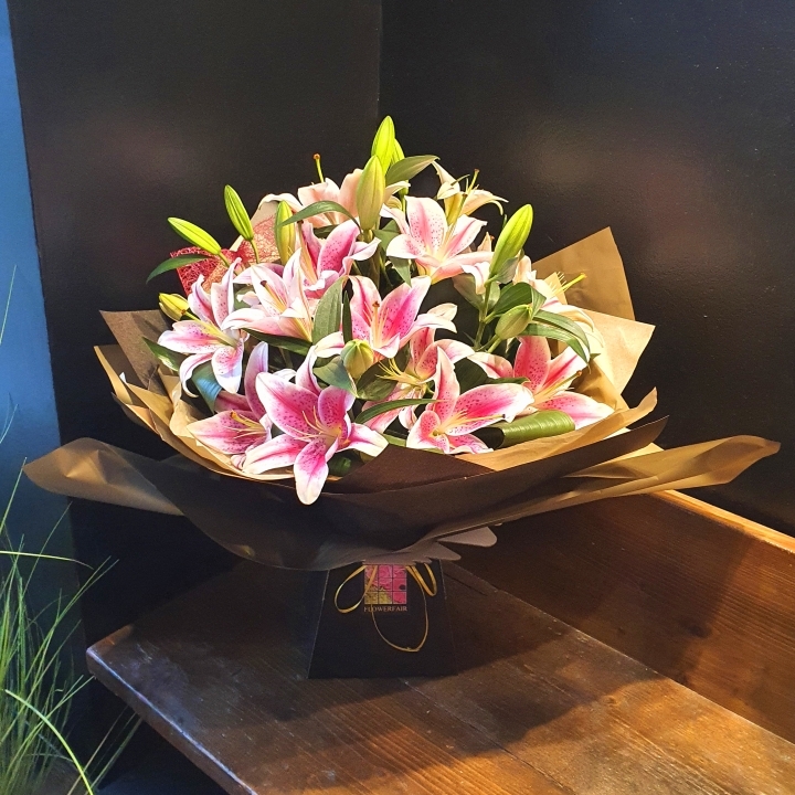 Classic Pink Lily Bouquet